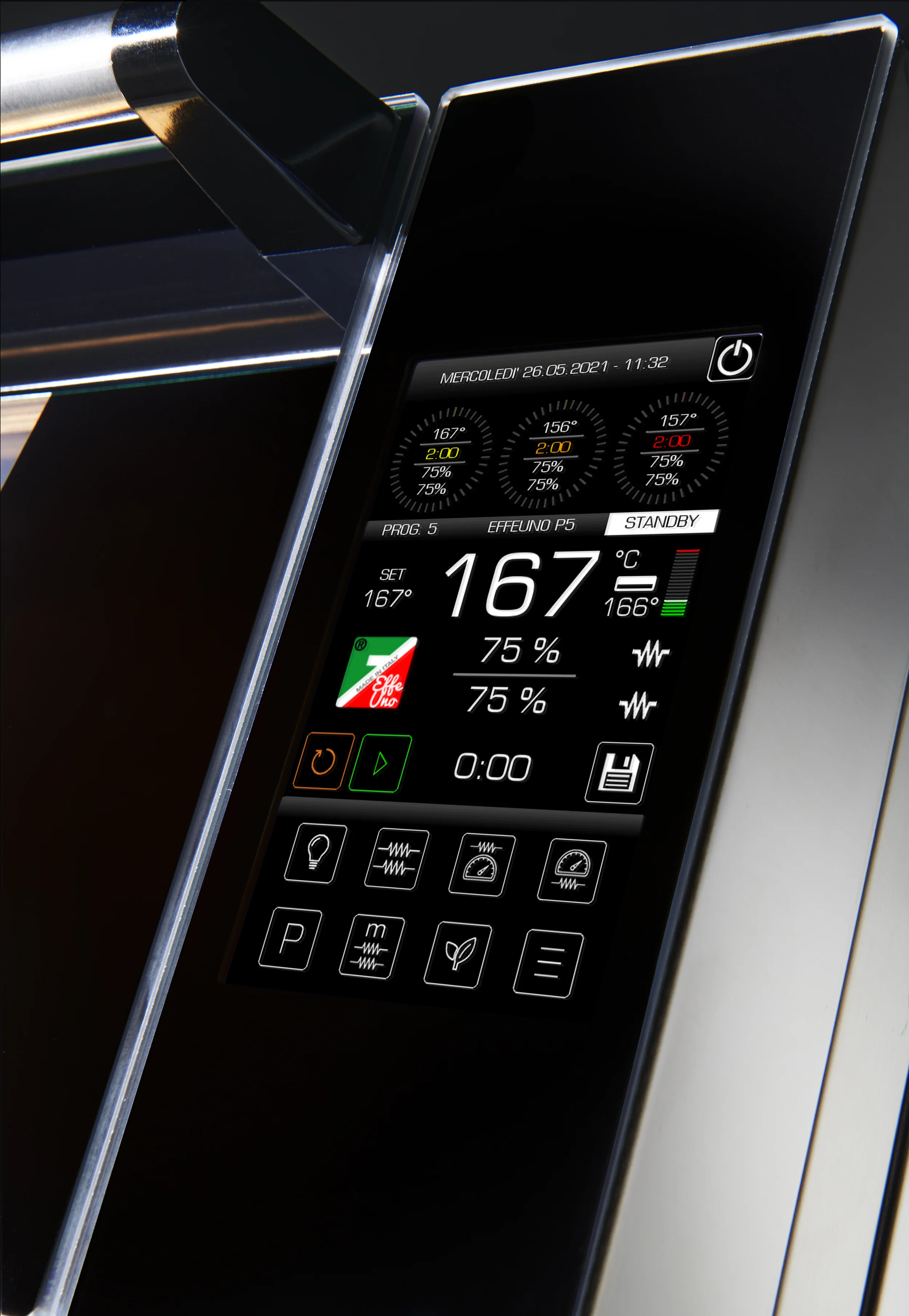 EFFEUNO Evolution Line P134HA 509E Pizza Oven With Biscotto Stone - Image 4