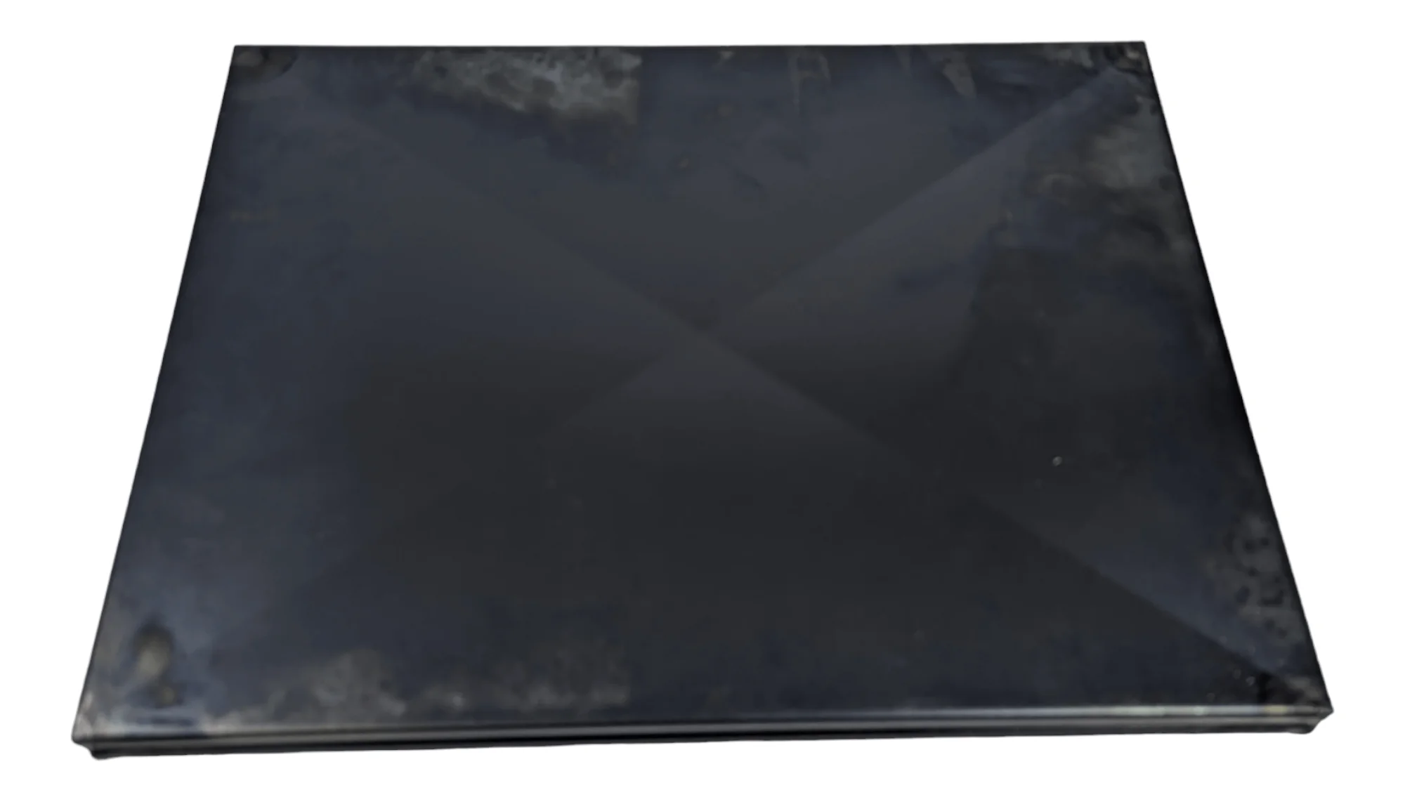 Effeuno Professional Rectangle Blue Iron Pizza Pan with Diagonal X Antfelexion 30x40 x2cm - Image 6