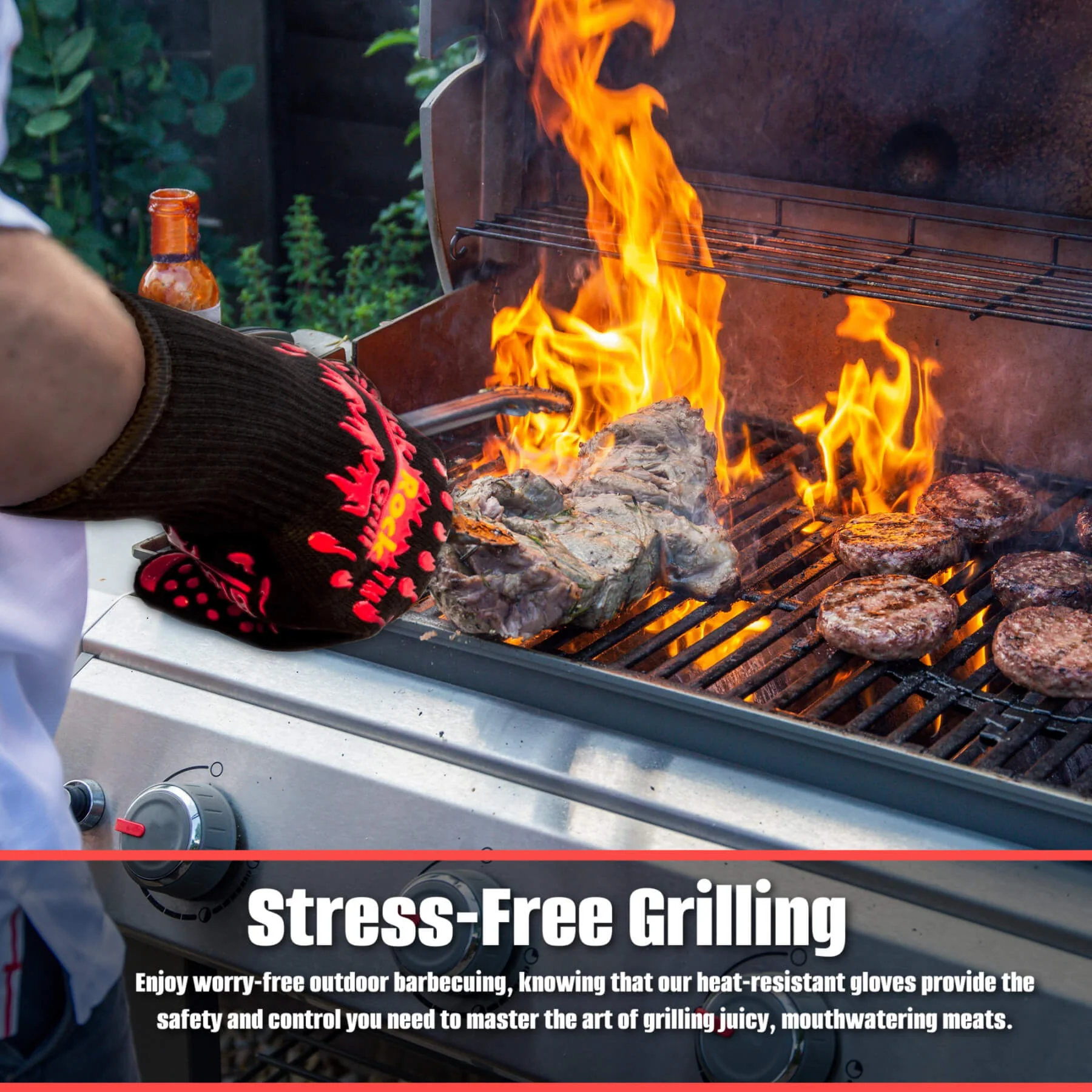 Heat Resistant Cooking Gloves 500°C / 932°F By Black Rock Grill - Image 4