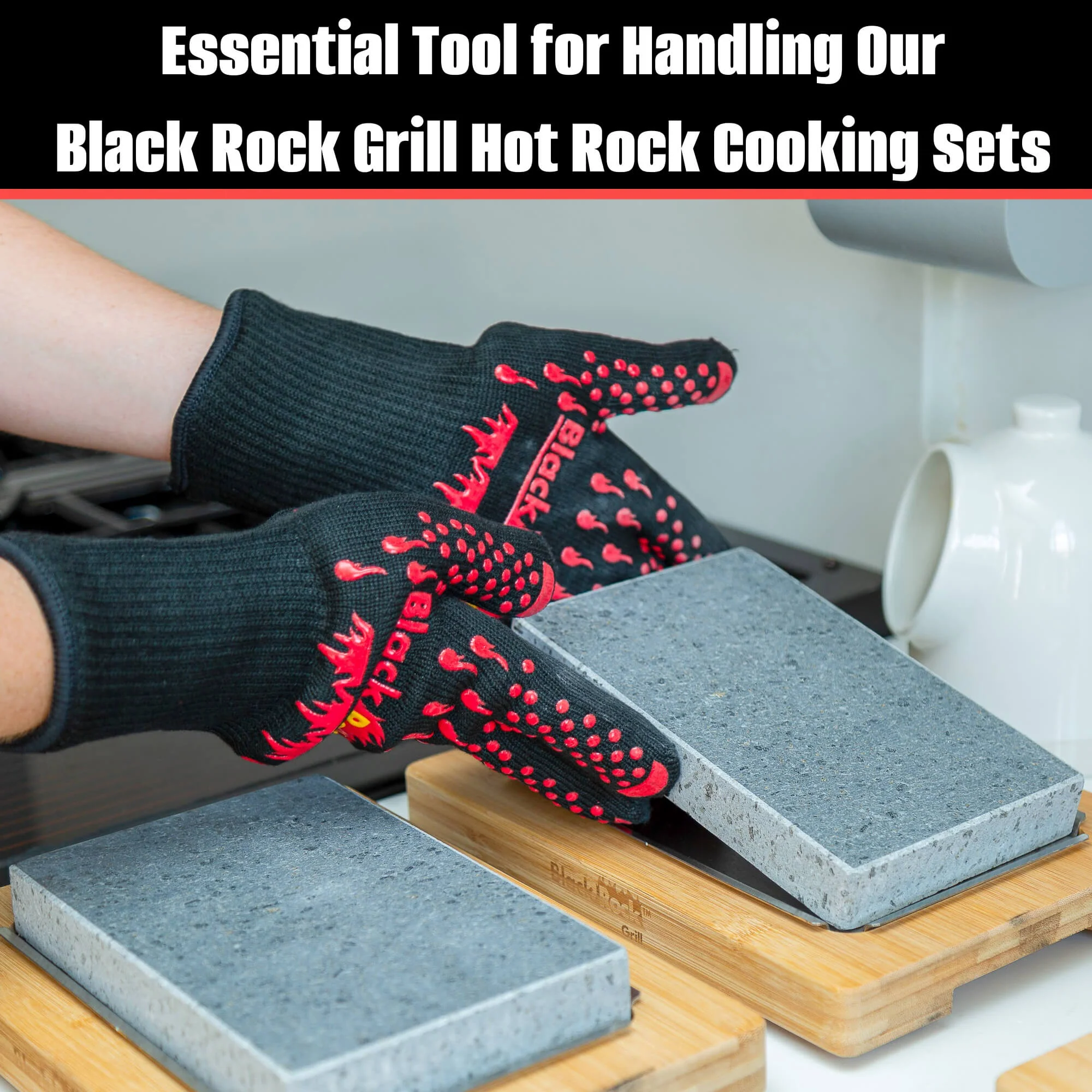 Heat Resistant Cooking Gloves 500°C / 932°F By Black Rock Grill - Image 5