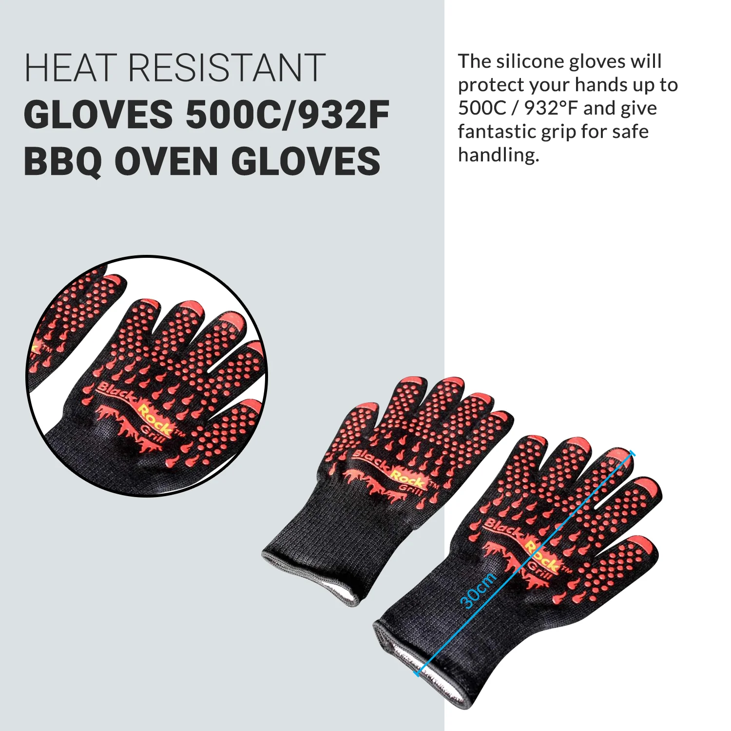 Heat Resistant Cooking Gloves 500°C / 932°F By Black Rock Grill - Image 8