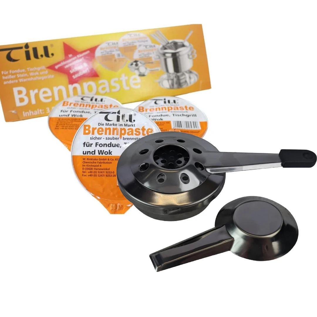Fondue Pot Burner Stainless Steel Set - Image 7