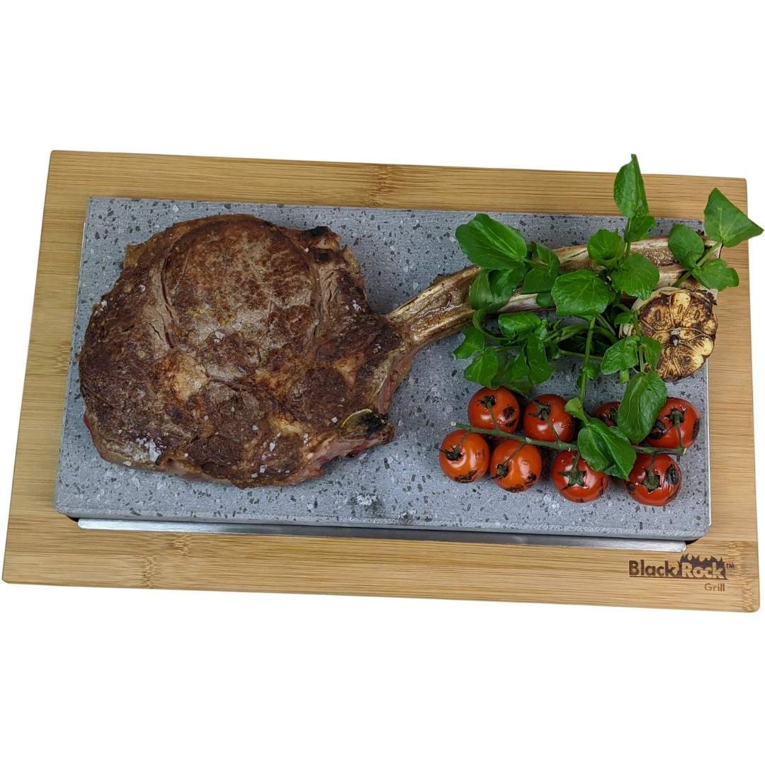 Black Rock Grill: Steak Stone Set For 2 | Sharing Steak Stone - Image 3