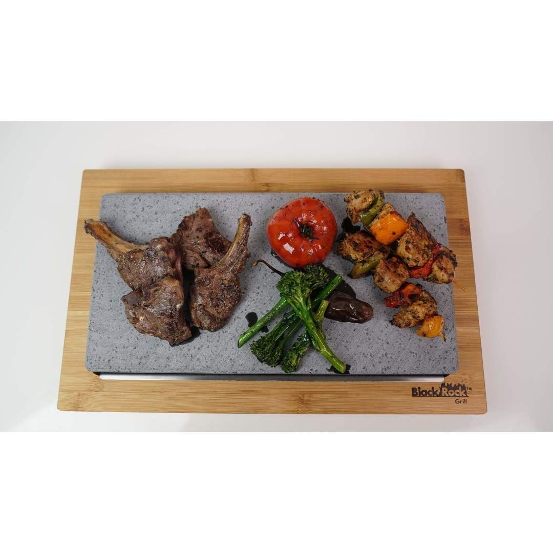 Black Rock Grill: Steak Stone Set For 2 | Sharing Steak Stone - Image 4