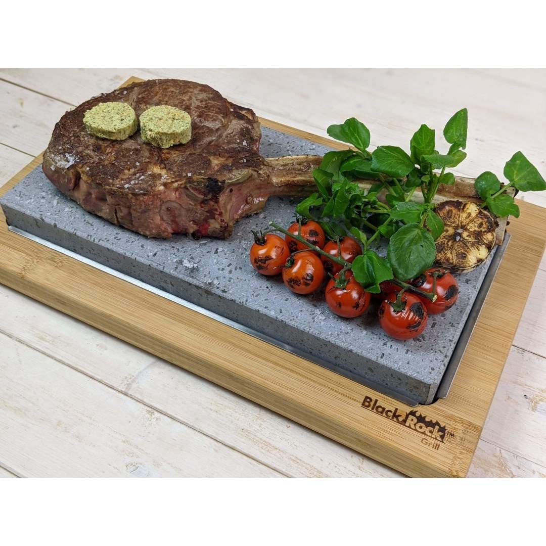 Black Rock Grill: Steak Stone Set For 2 | Sharing Steak Stone - Image 6