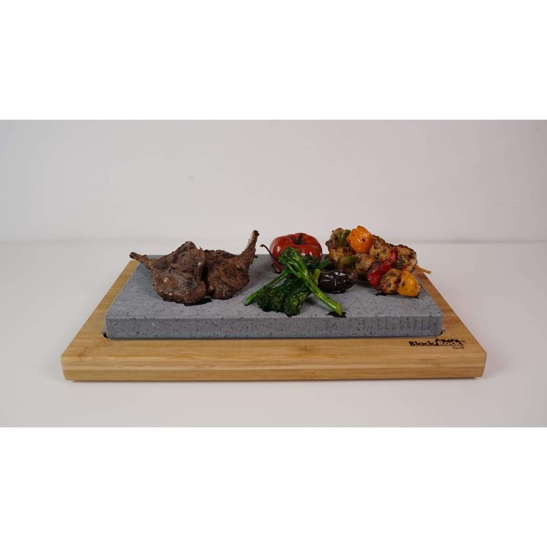 Black Rock Grill: Steak Stone Set For 2 | Sharing Steak Stone - Image 7